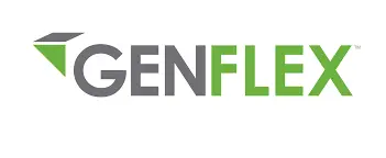 GenFlex commercial roofing systems logo – trusted product partner for EPDM and TPO membranes
