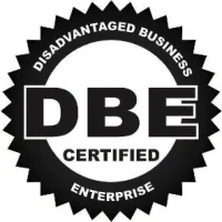 DBE Certified badge representing RTG Solutions’ official designation as a Disadvantaged Business Enterprise in Pennsylvania.