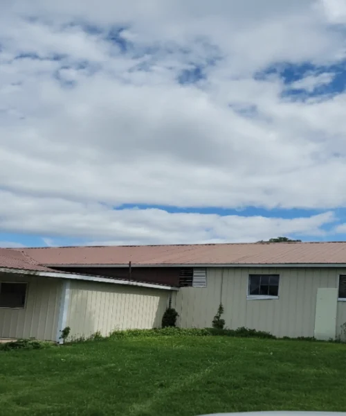 Barn exterior in Lock Haven, PA photographed as part of RTG Solutions roof inspection and repair project for metal roofing deficiencies and water intrusion prevention.