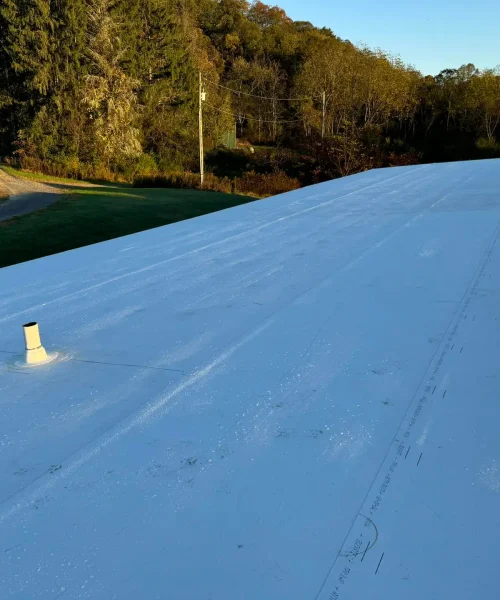 TPO commercial roof by RTG Solutions, providing a durable and energy-efficient roofing system in Pennsylvania.